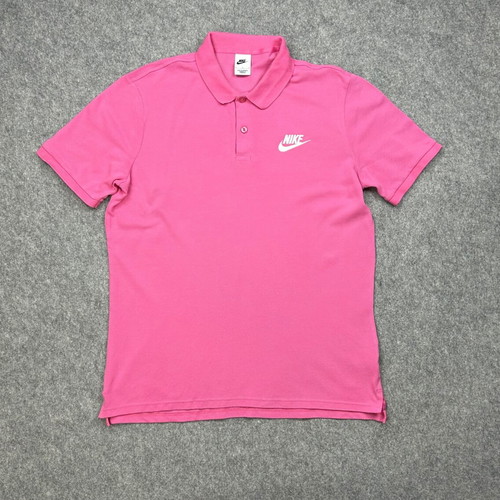 Nike Swoosh Polo shirt used, size L, fuchsia pink, unisex