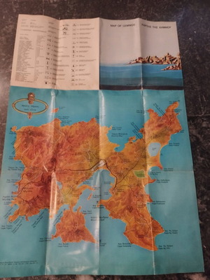 Map of Lemnos used by Thomas Sfounis