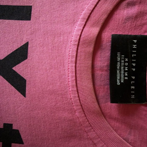 Philipp Plein men's t-shirt limited edition used, size M, pink