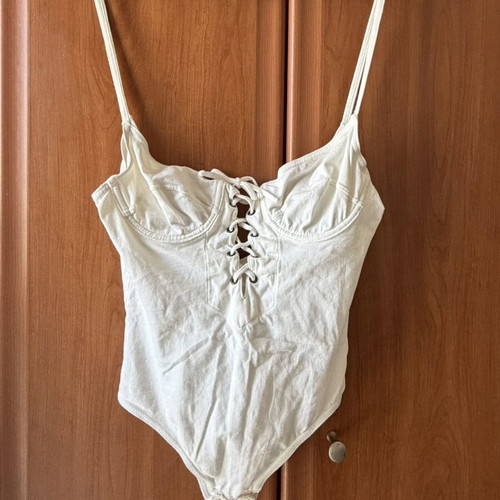 Intimissimi white cotton bodysuit size M like new