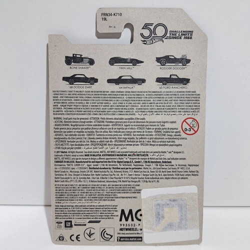 Mattel Hot Wheels 50 Years Bone Shaker Die Cast Car toy brand new