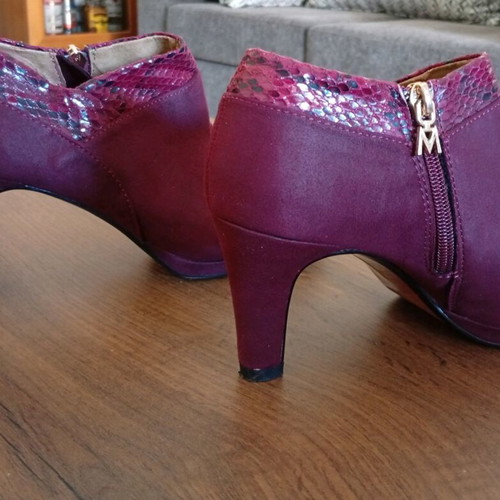 Mariamare heels new, size 36, 7.5 cm heel, burgundy