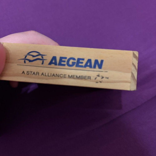 Wooden Labyrinth Puzzle Aegean Airlines collectible used