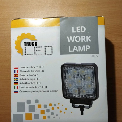 Led Work Lamp L0077 Truckled Kamar new 24W 1430 lumen 12/24V