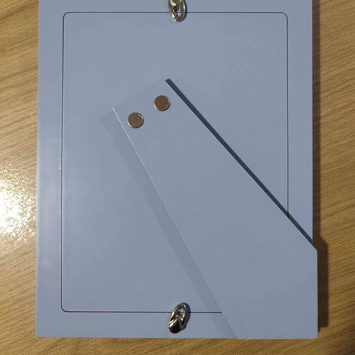 Children's silver photo frame new with blue details Slevori