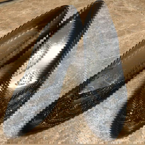 Γόβες Senza Marca μεταχειρισμένες, μαύρες, γνήσιο δέρμα, μέγεθος 38