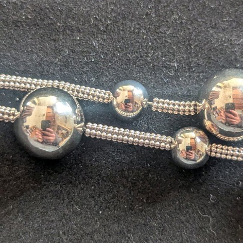 Oxette bracelet new, silver plated with platinum finish
