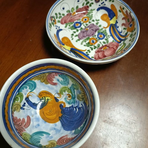 Handmade Skyrian plates 20 and 14 cm like new