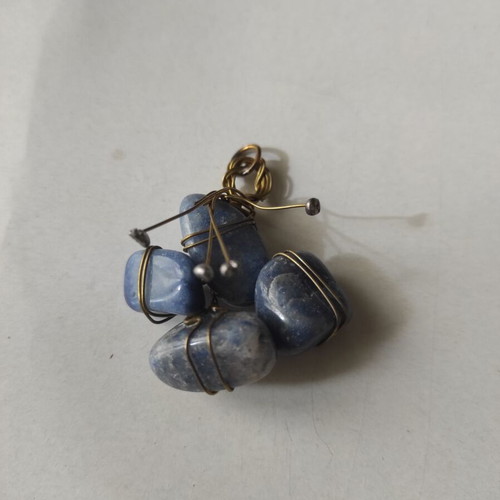 Semi-precious stones blue quartz, aventurine and sodalite new