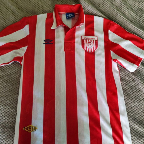 Olympiakos Retro Umbro Jersey Large like new