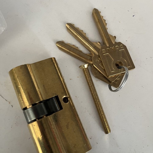Domus lock cylinder set of 3, new, 6.5cm