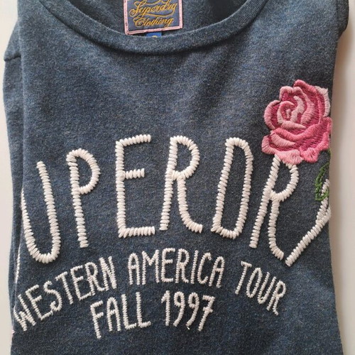 Superdry women's blouse blue, size small, like new