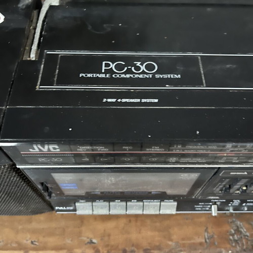 JVC PC-30 cassette player with one speaker