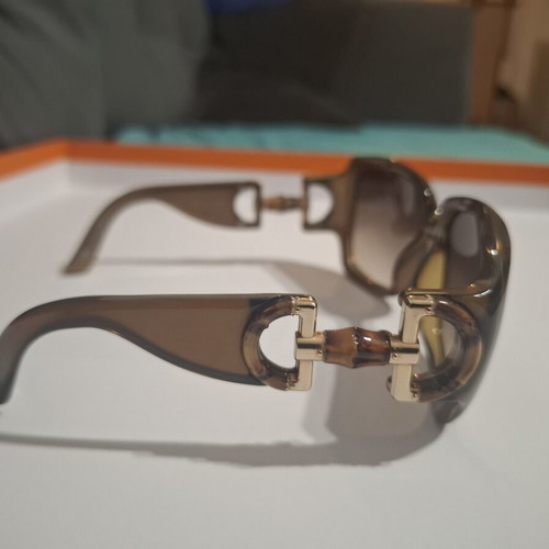 Gucci GG2969/S μεγάλα γυαλιά ηλίου από οξειδωμένο χρώμιο με διαβαθμισμένους φακούς