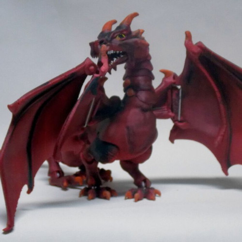 Dragon new, 3D printed and hand-painted figure
