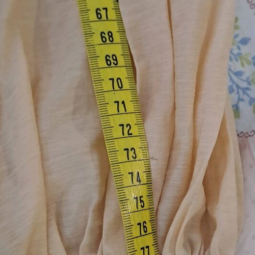 H&M shirt soft peach with oversized balloon sleeves, new