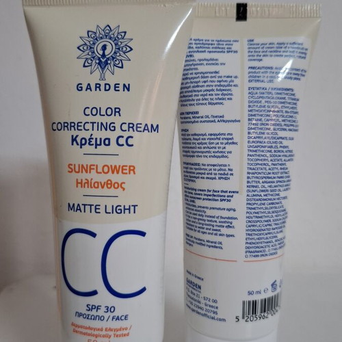 Garden CC Matte Light Face Cream SPF30 50ml pack of 2 new