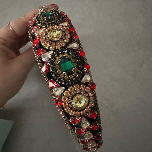 Hairband with rhinestones new, colorful