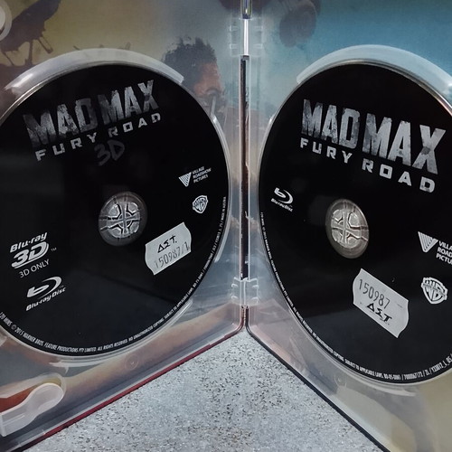 Mad Max Fury Road Blu-ray Steelbook used with 3D edition