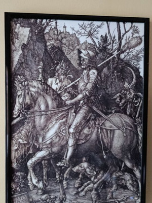 Knight, Death and the Devil art print framed, new, Albrecht Dürer