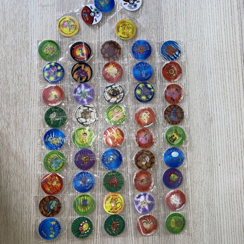Pokemon Tazos 3D complete set 50/50, like new