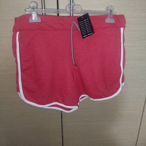 Bodymove women's athletic cotton shorts new, red, size XL