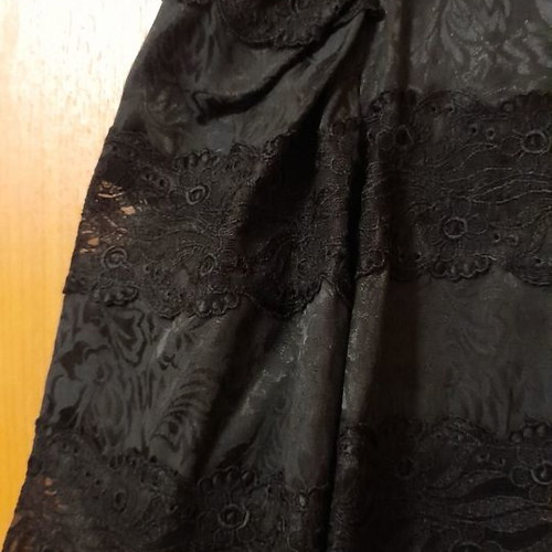 Black blouse with lace
