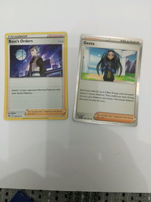 Πακέτο 2 Κάρτες Pokemon Boss's Orders (Cyrus) & Geeta Καινούργιο