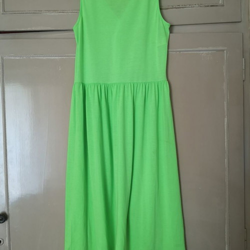 Vintage St Michael neon green midi dress size EUR 40 UK 12 like new