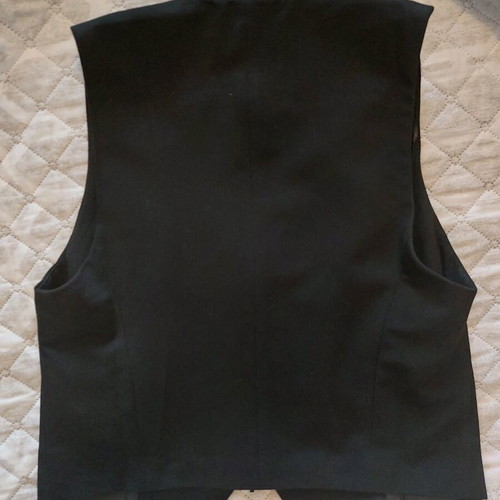Stradivarius vest black size Small new with bows