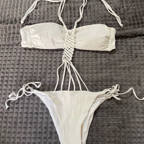 Bluepoint one-piece swimsuit like new, white, size M