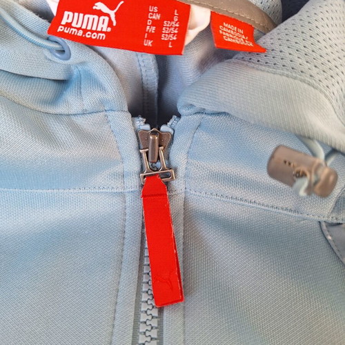 Puma athletic jacket, turquoise, size L