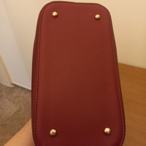 Nora's shoulder bag like new, red with matching pouch