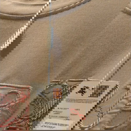 Burberry памучна унисекс тениска нова, бежова, размер L