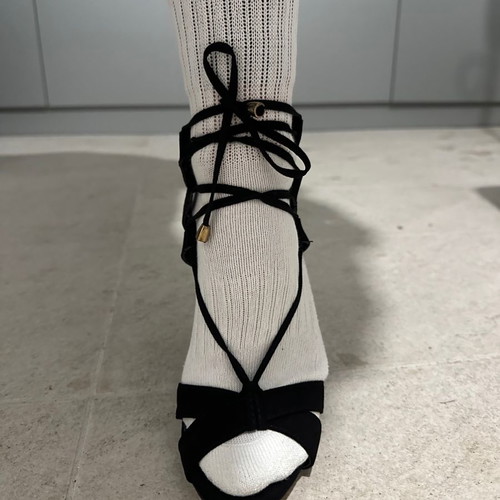 Makgio lace up sandals new, size 38, black