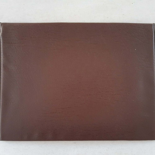 Nestle brown document folder used, artificial leather