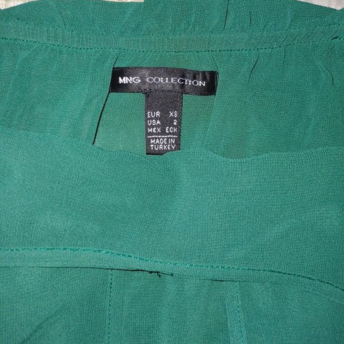 MANGO Dress Green XS Like New