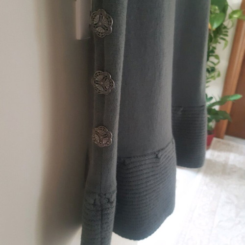 Red Valentino wool dress size M like new, grey