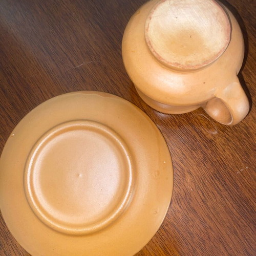 Clay coffee cups like new, set of two