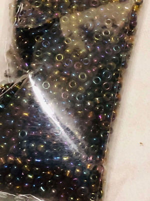 Γυάλινες χάντρες LUMINGZANG No 41 καινούργιες, 1000 τεμ., 1 mm