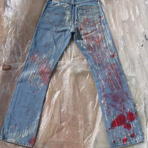 Essenza jeans hand-painted pants like new, size S