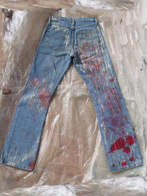 Essenza jeans hand-painted pants like new, size S