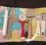 Kitchen tools used, set