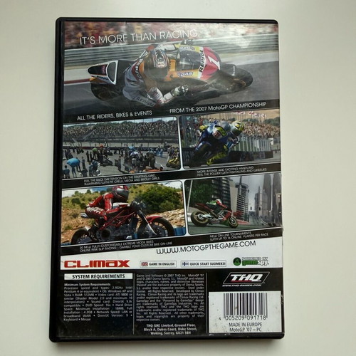 MotoGP PC game used, good condition