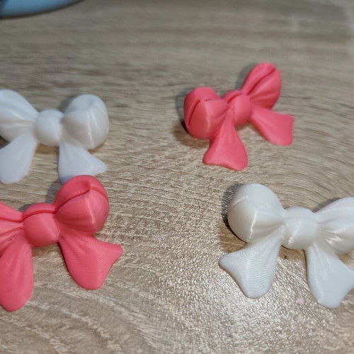 3D Printed Photo Holders Set of 4 with Bowknot, New