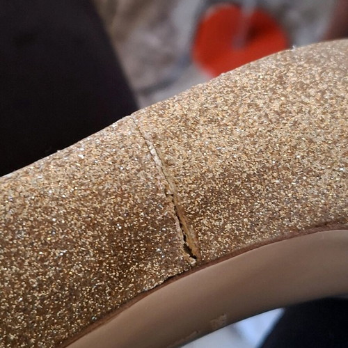 Gianvito Rossi heels used, gold, size 38.5