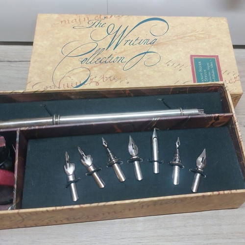 The Writing Collection calligraphy set like new with metal nib and ink