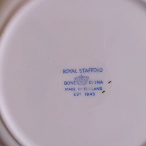Royal Stafford porcelain plate set of 3 like new, romantic design