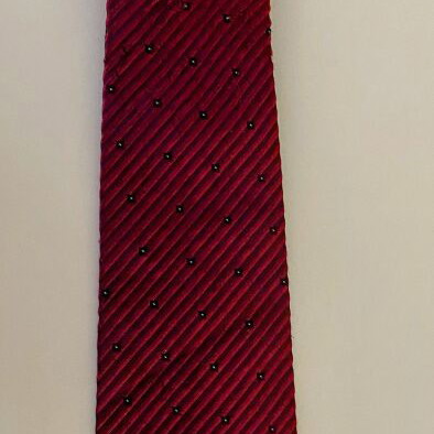 Sindor tie burgundy with micro pattern like new
