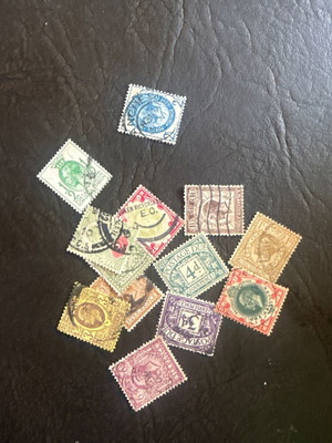 British Vintage Stamp Collection Set of 11